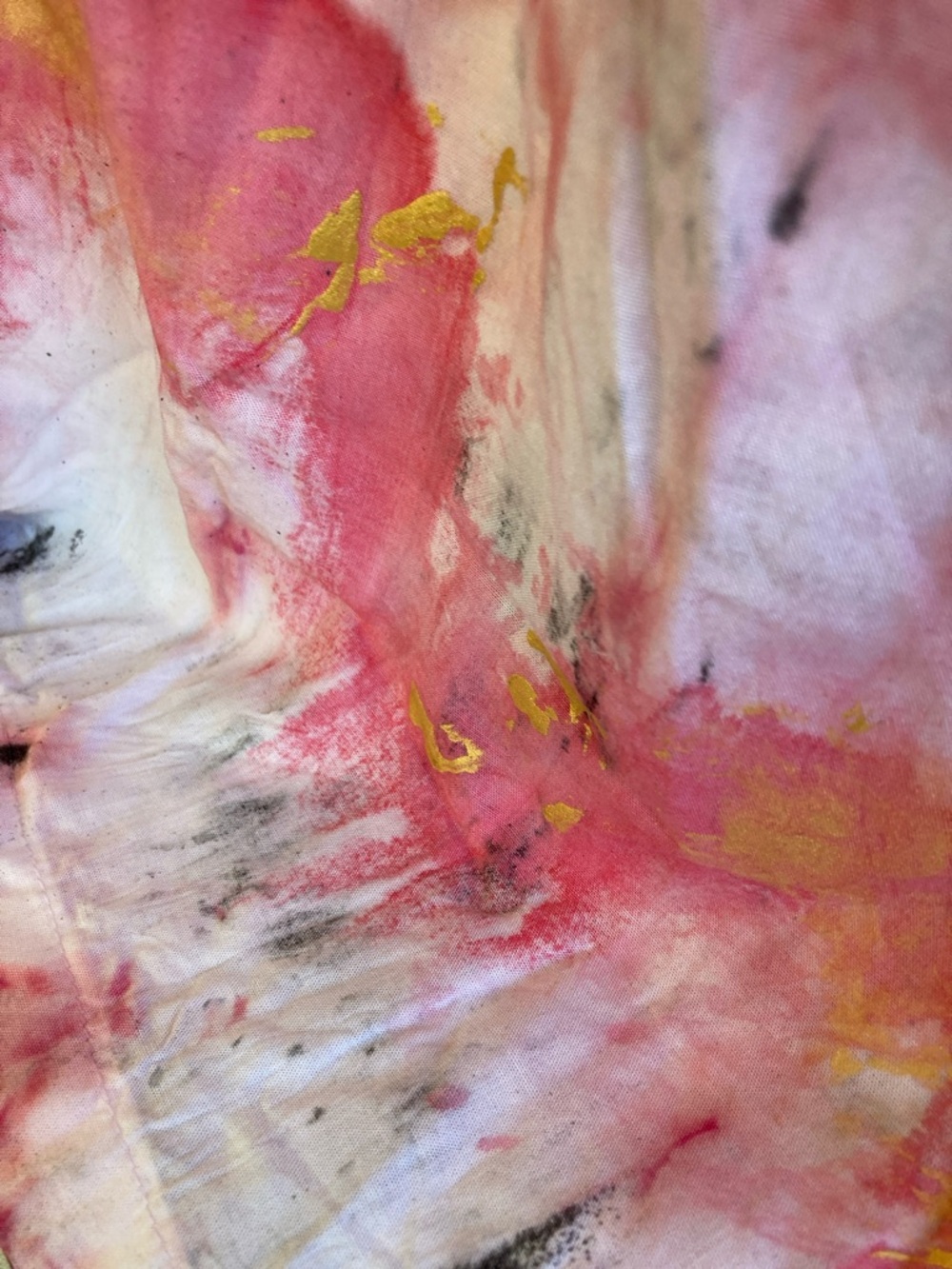 Women's Wide Leg Tie-Dye Pants in Pink Multi - Picture 8 of 8